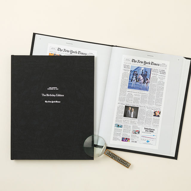 New York Times Premium Custom Birthday Book