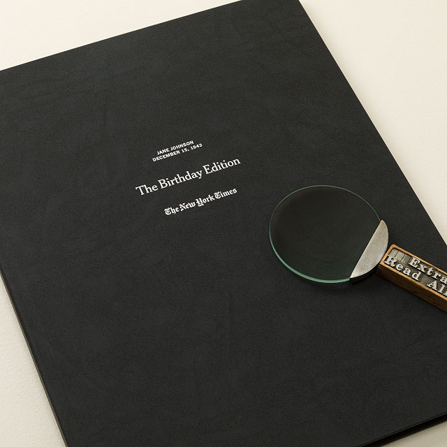 New York Times Premium Custom Birthday Book