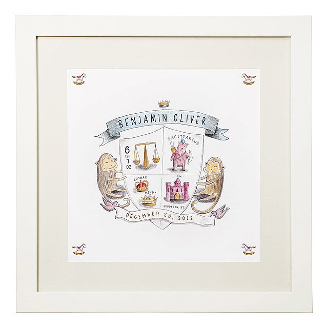 Coat of Arms - Personalized Birth Announcement