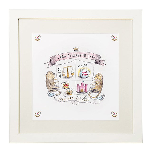 Coat of Arms - Personalized Birth Announcement