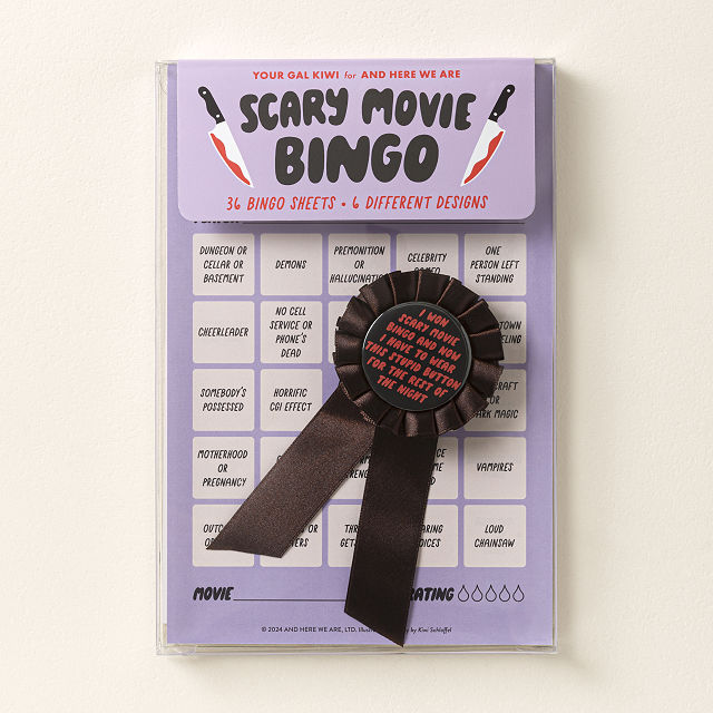Adult Scary Movie Night Bingo