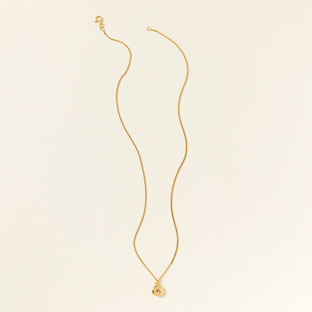 Bagel Charm Necklace