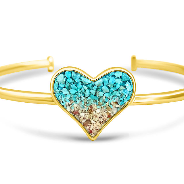 Sentimental Sand Custom Cuff Bracelet
