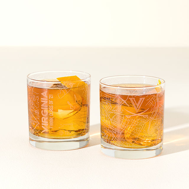 Your College Town Personalized Rocks Glass Set