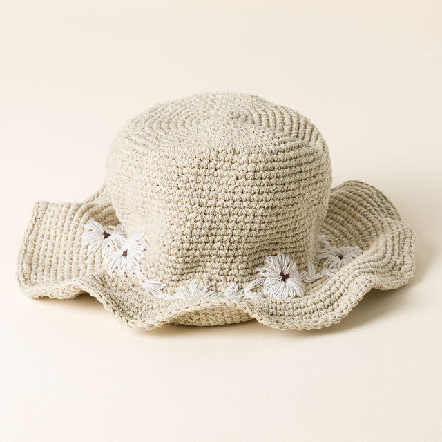 Packable Cotton Sun Hat with UPF 35