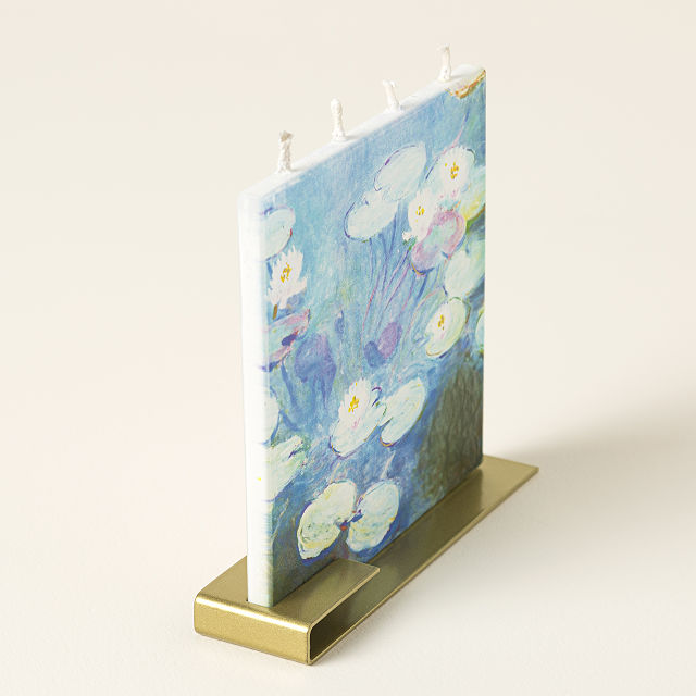 Claude Monet Water Lilies Flat Candle