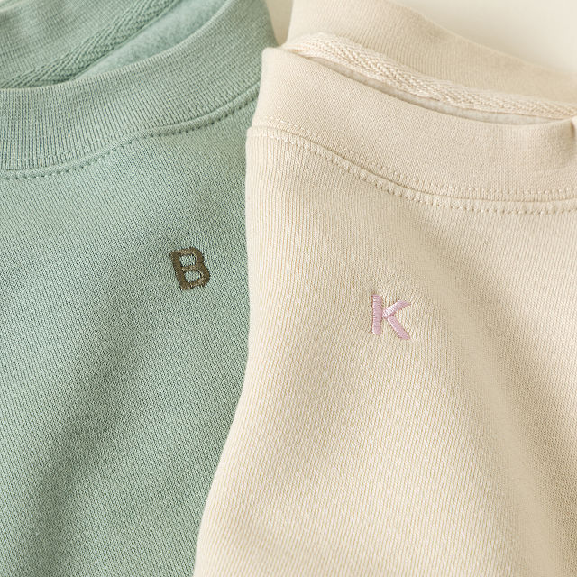 Custom Initial Embroidered Sweatshirt