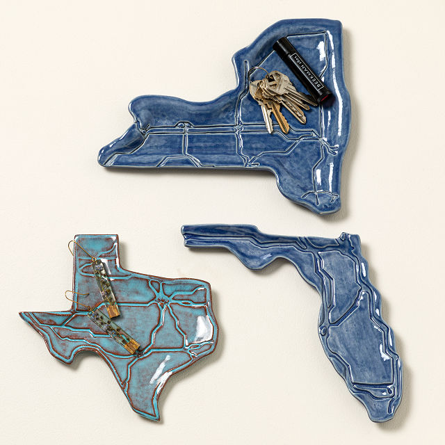 All Roads Lead Home Ceramic State Catch All