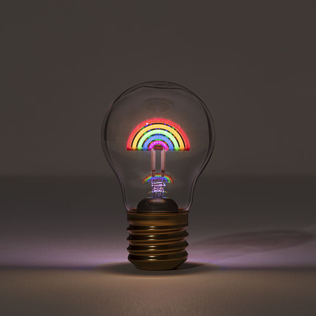 Rechargeable Cordless Magic Rainbow Light Bulb