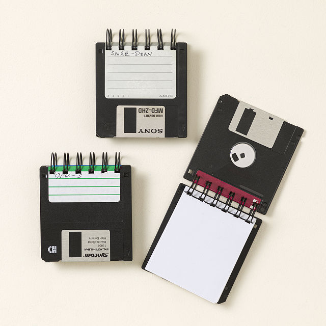 Upcycled Floppy Disk Notebooks - Set of 3