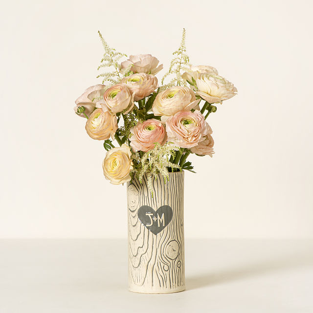 Personalized Faux Bois Vase