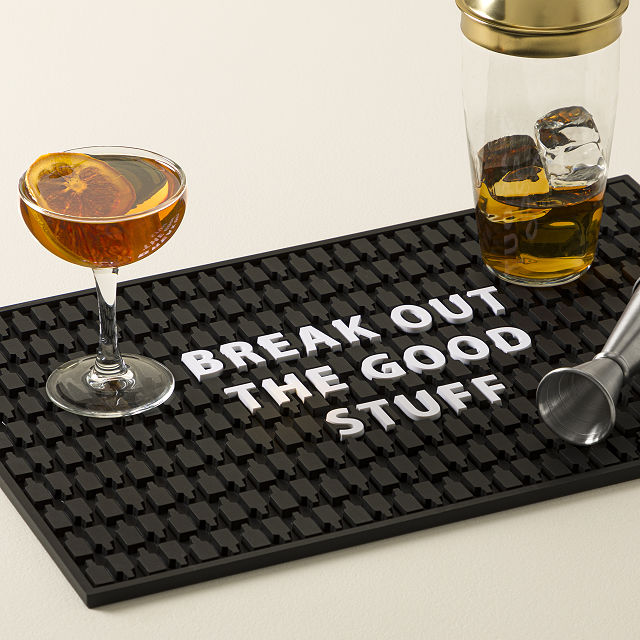Break Out the Good Stuff Bar Mat