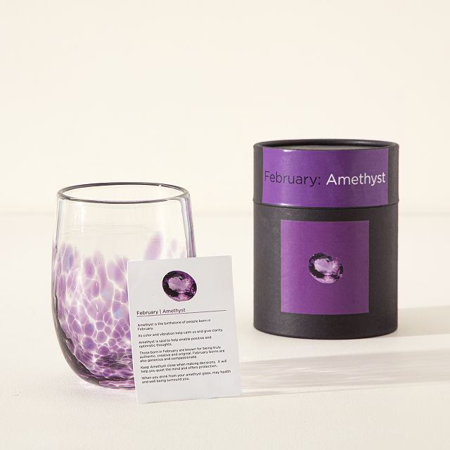 Handmade Birthstone Wine Glass