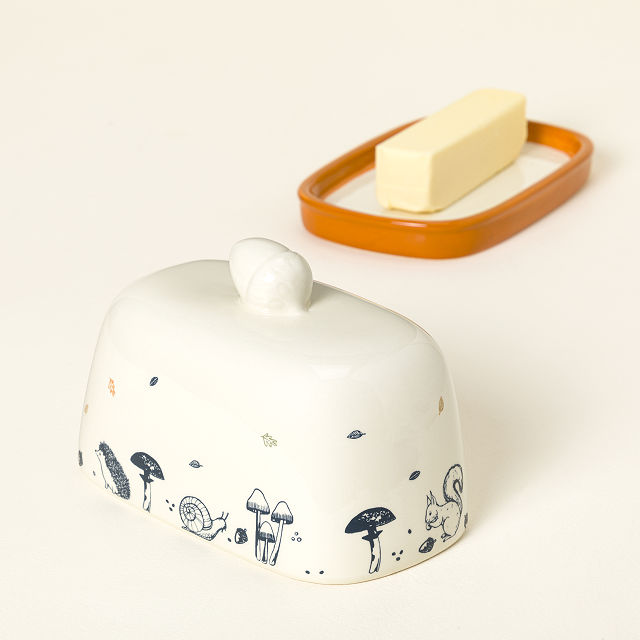 Woodland Creatures Butter Dish