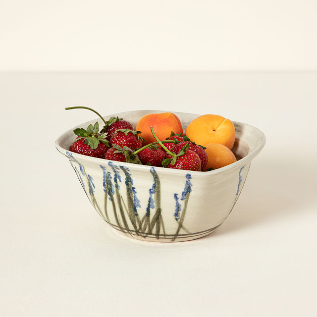 French Lavender Heart-Shaped Bowl