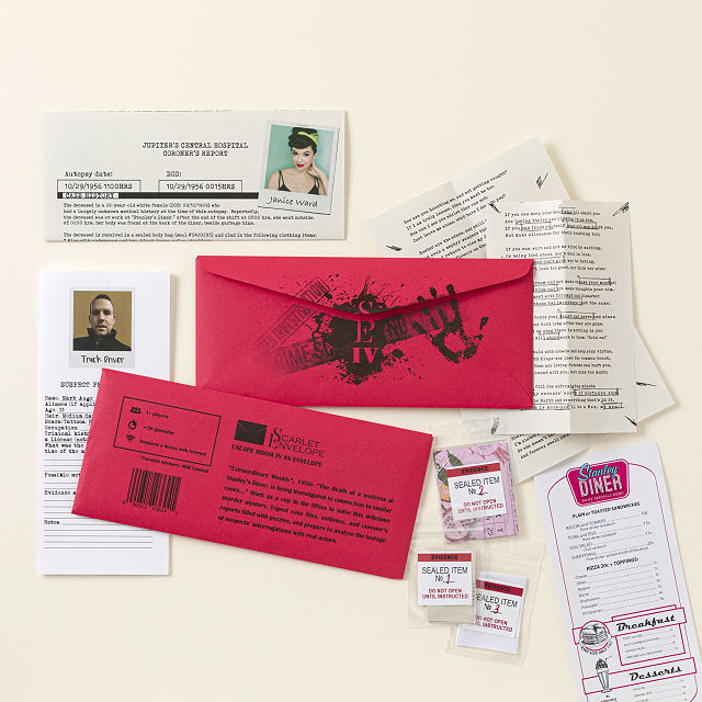 Scarlet Envelope Murder MysteryÂ Game