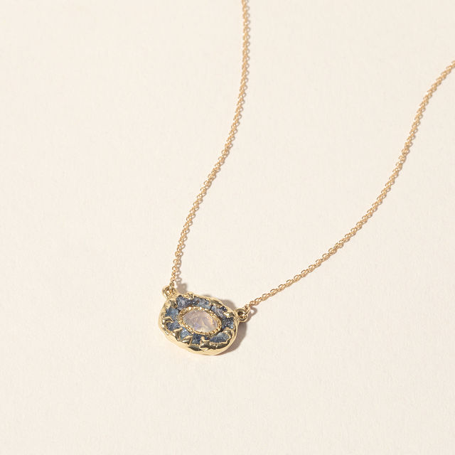 14k Gold Mini Lunar Pendant