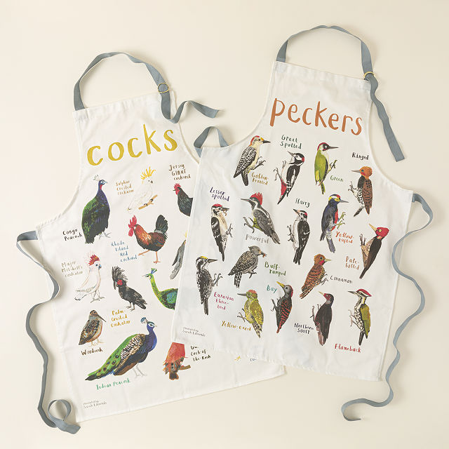 Fowl Language Apron â Peckers & Cocks