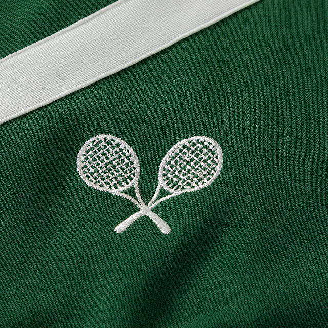 On The Court Tennis Embroidered Sweatshirt
