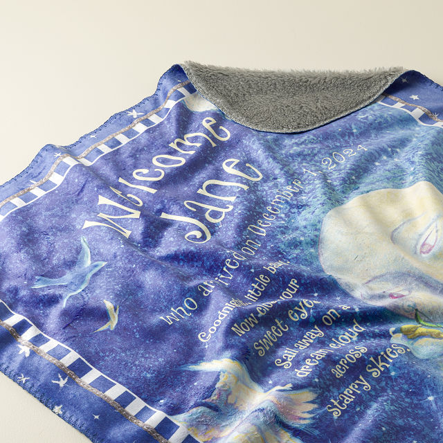 Goodnight Little Me Personalized Blanket