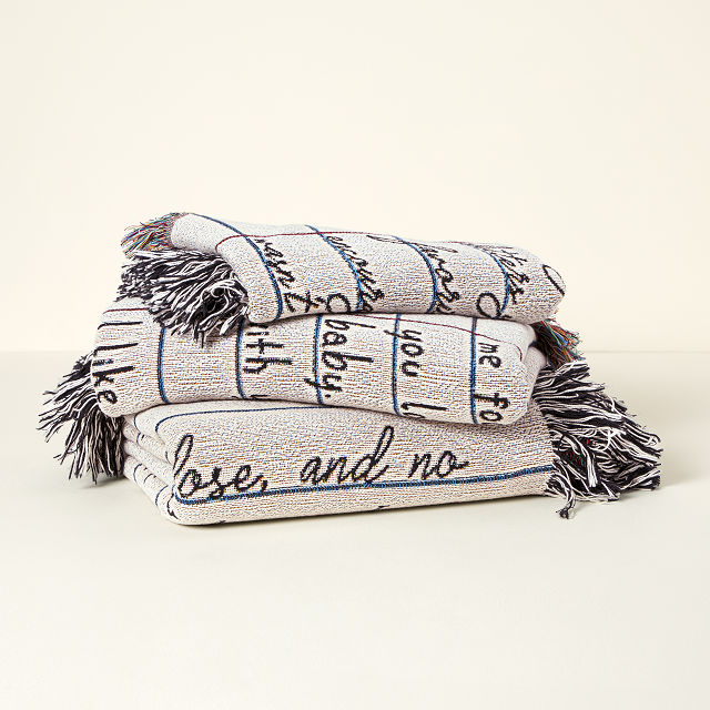 Personalized Hand-Written Letter Blanket