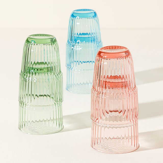 Italian Stacking Glasses - Set of 6