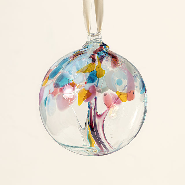 Tree of Memories Recycled Glass Globe