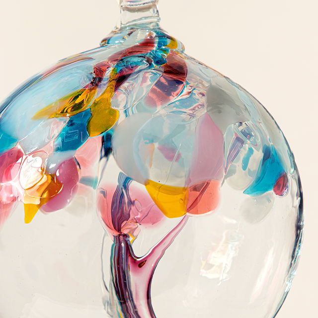 Tree of Memories Recycled Glass Globe