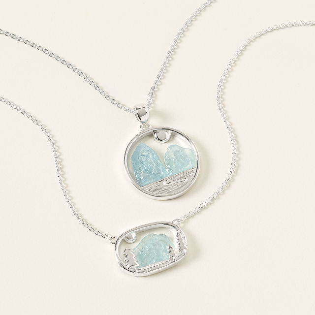 Raw Gemstone Glacier Necklace