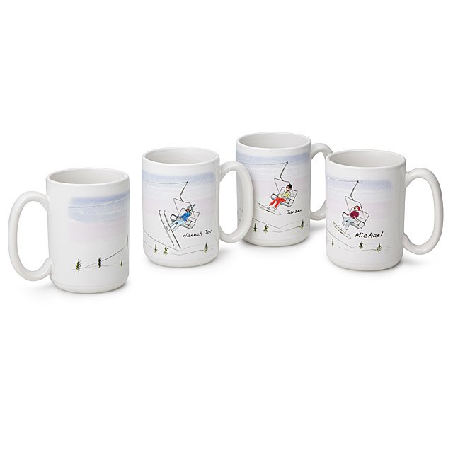 Personalized Family Ski & Snowboard Mugs