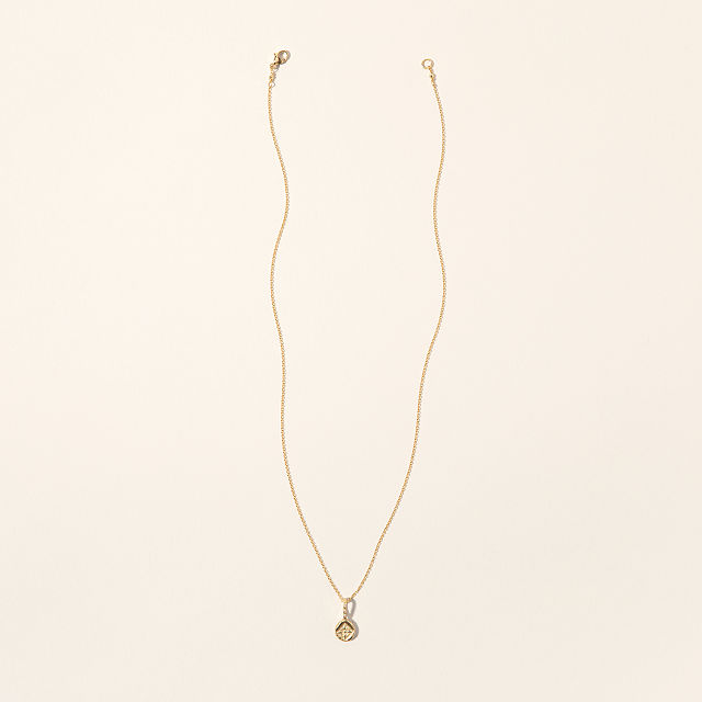 14k Gold & Diamond Artifact Necklace