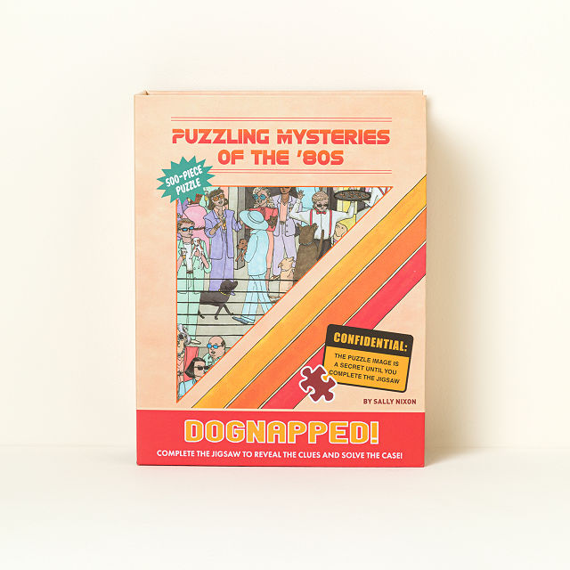 80's Murder Mystery Jigsaw Puzzle: Dognapped!