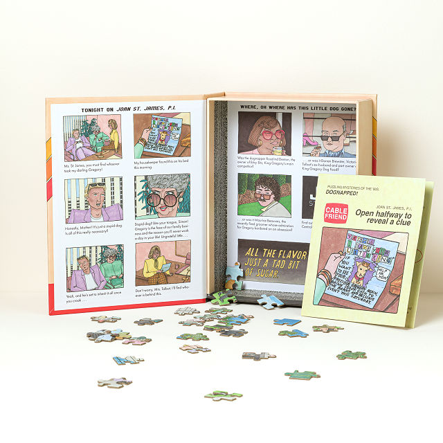 80's Murder Mystery Jigsaw Puzzle: Dognapped!