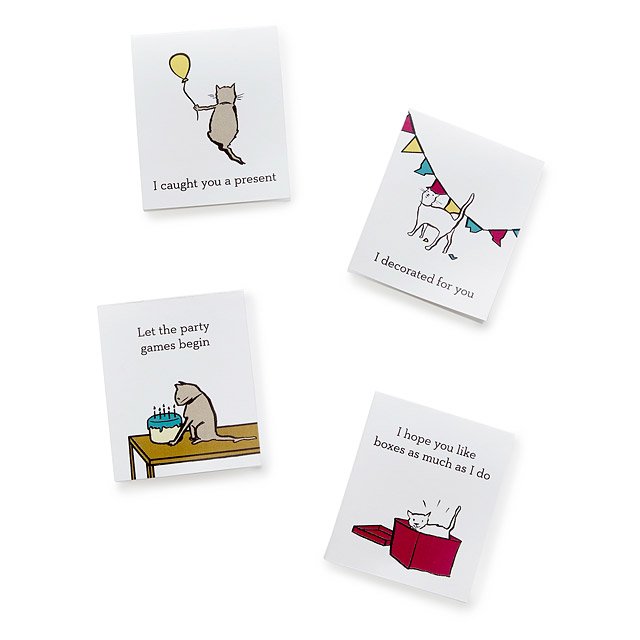 Printable Cat Tao Birthday Cards