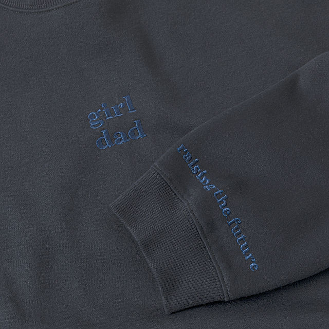 Girl Dad Embroidered Sweatshirt
