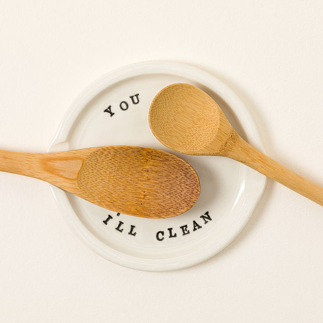 You Cook, I'll Clean Double Spoon Rest