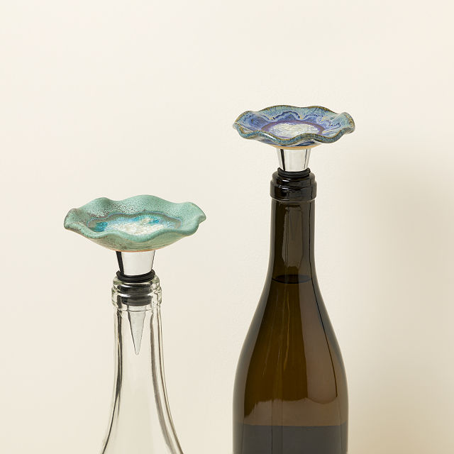 Ocean Tides Wine Bottle Stopper