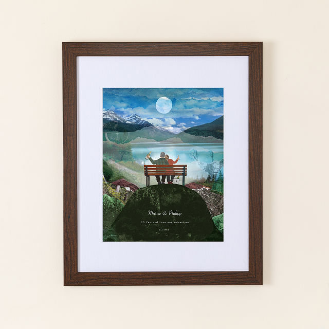 Custom Anniversary Collage Art Print