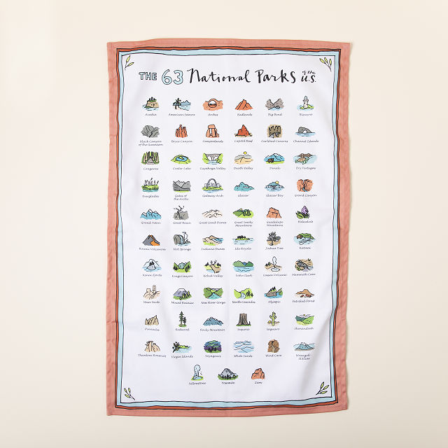 National Parks Tea Towel