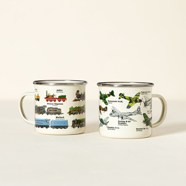 Retro Planes or Trains Mug