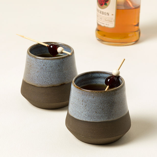 Ceramic Whiskey Tumblers â Set of 2