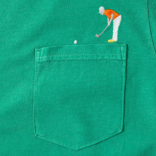 Embroidered Golfer Pocket Tee