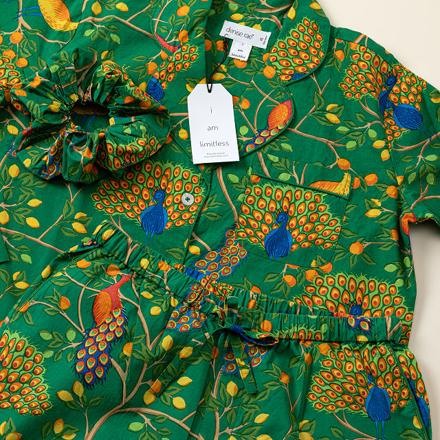 Radiant Peacock Pajama Gift Set