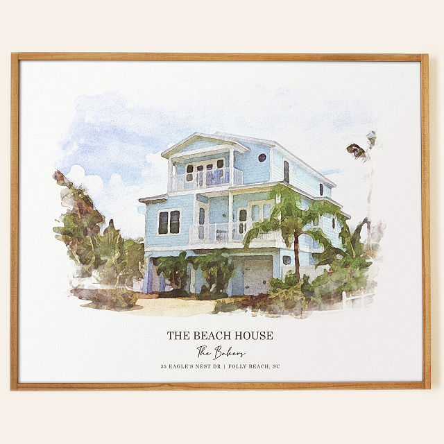 Personalized Home Portrait Print