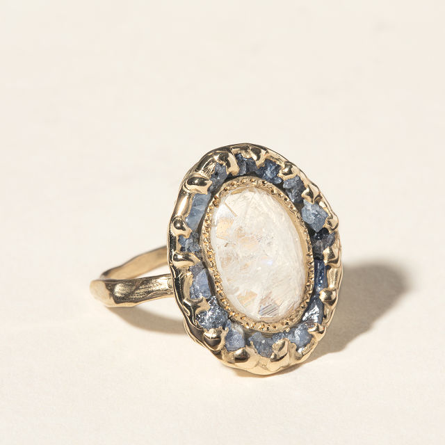 14k Gold Lunar Ring