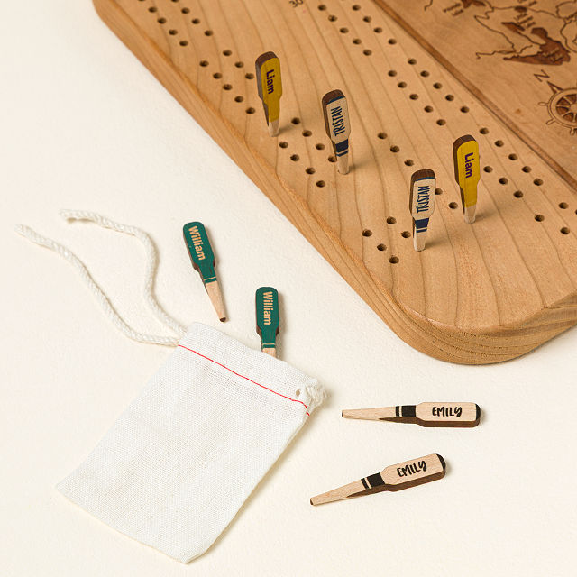Custom Colored Cribbage Board Pegs