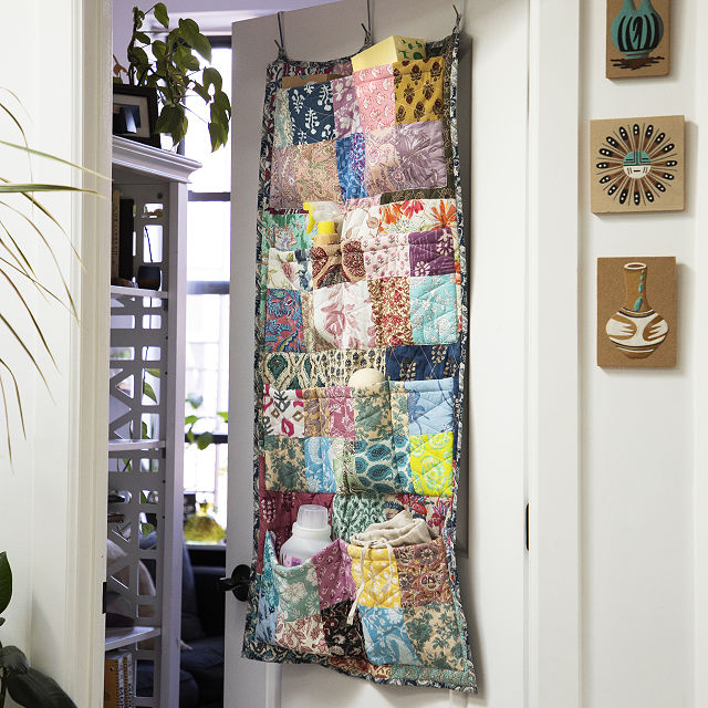 Repurposed Sari Door Caddy