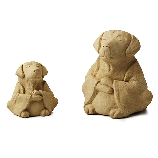 Zen Dog Garden Sculpture