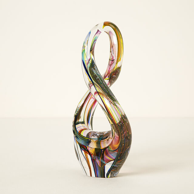 Rainbow Glass Infinity Sculpture