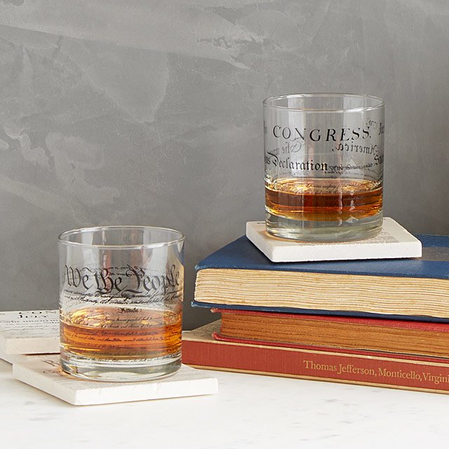 Constitution and Declaration Glasses